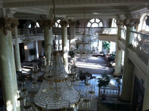 Hotel Utica lobby.