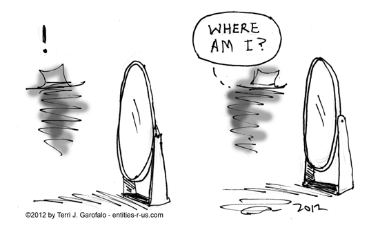 Do ghosts see themselves in mirrors? I've never asked one...