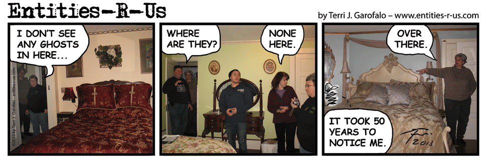 The room at the end of this comic is one where we had some activity on our devices. The others were quiet.